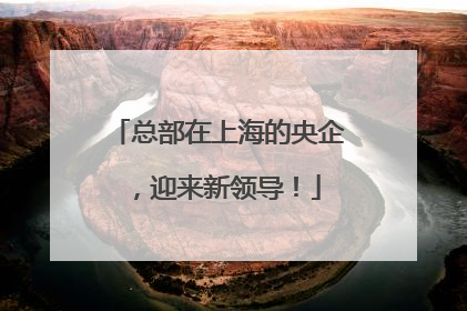 总部在上海的央企，迎来新领导！